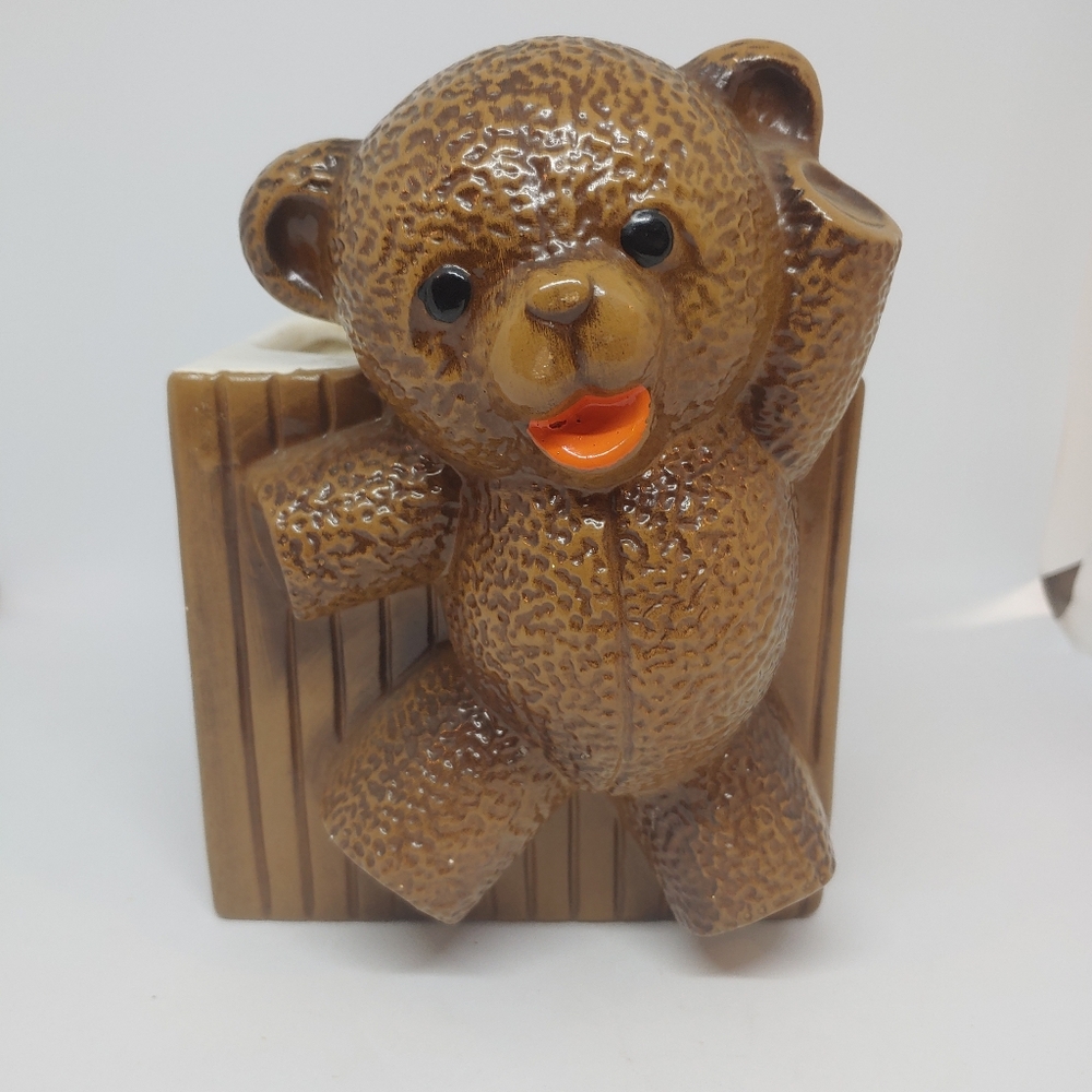 Vintage Haeger Teddy Bear Planter